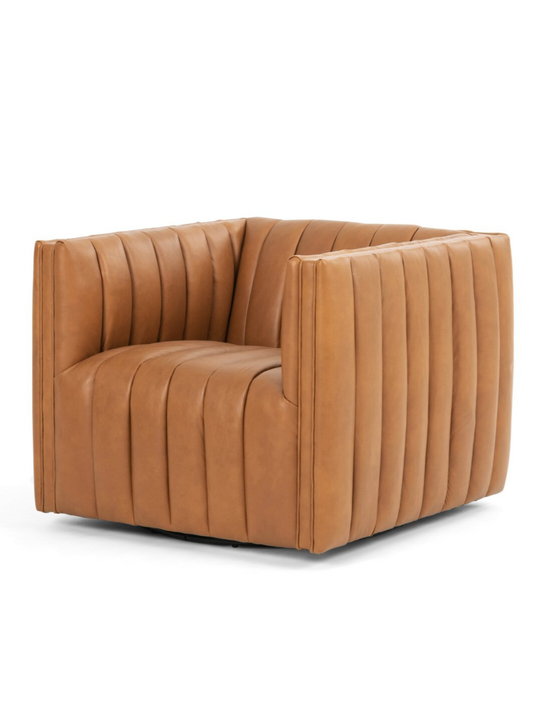 Fluted Frame Swivel Chair