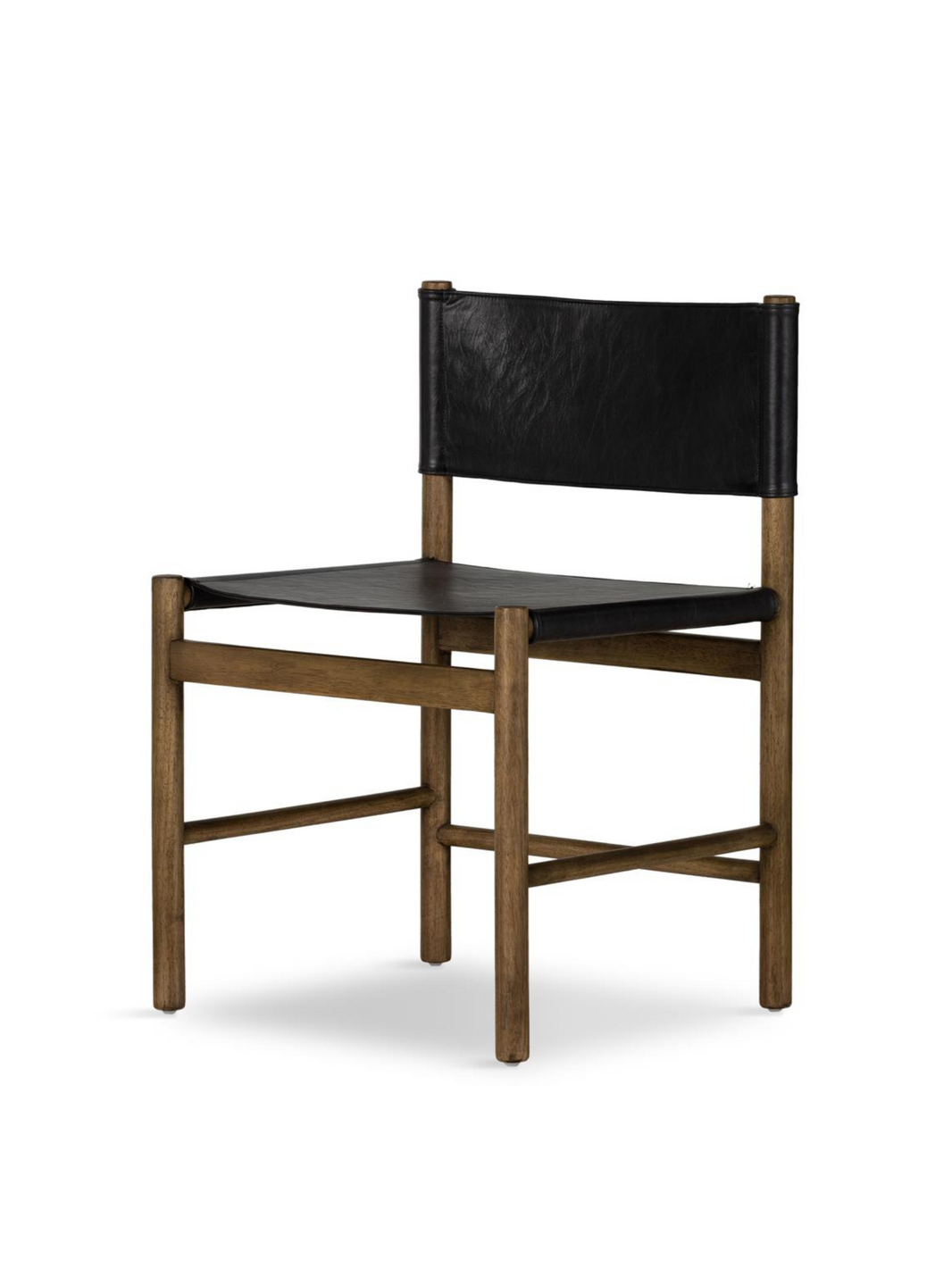 Leather Sling Side Chair