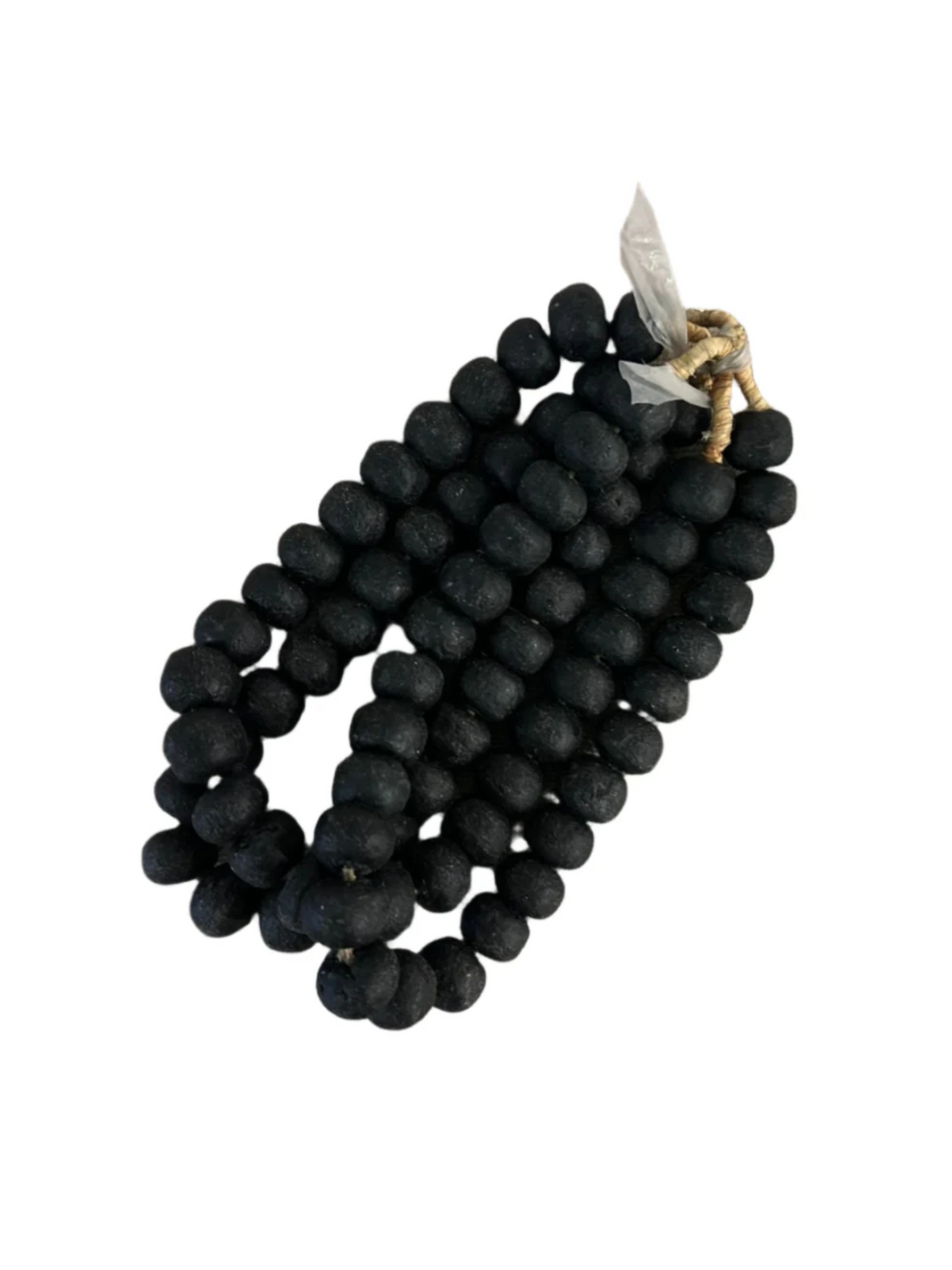Large Black Bead Necklace