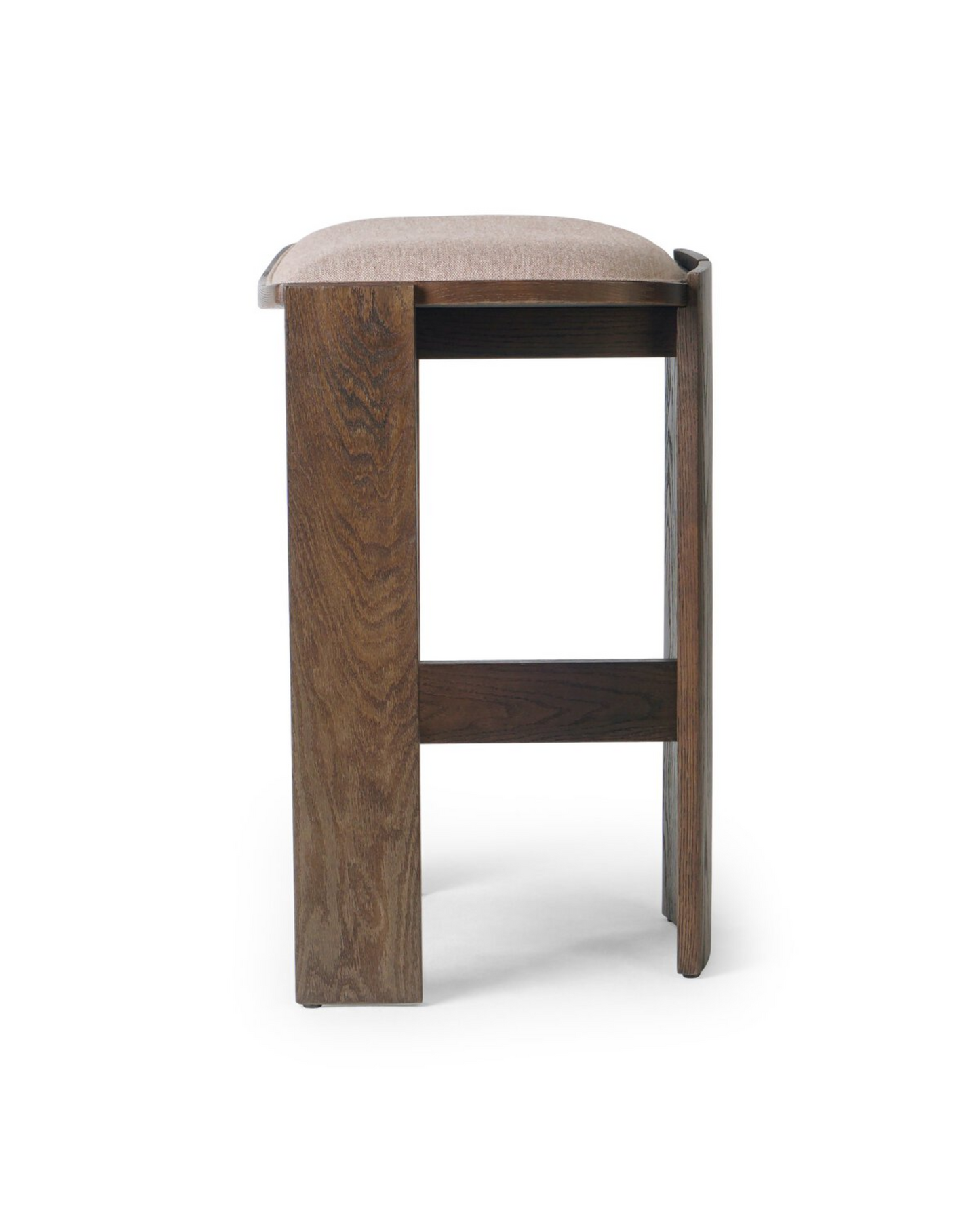 Wide Leg Backless Bar Stool