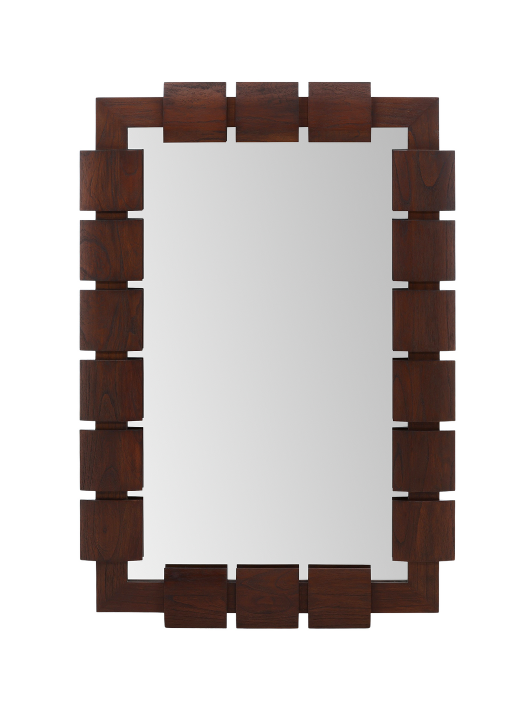 Square Wood Mirror