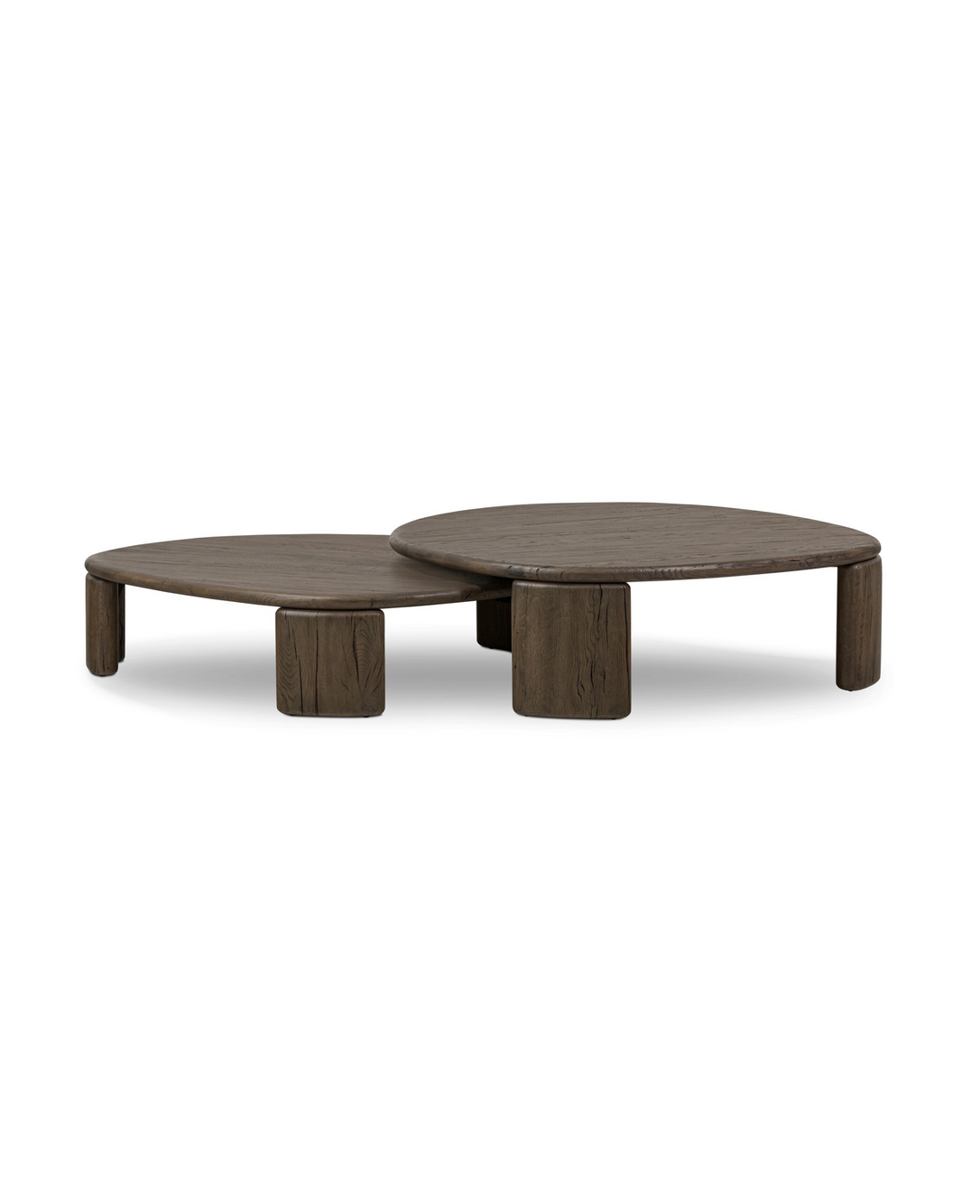 Oblique Oak Nesting Table