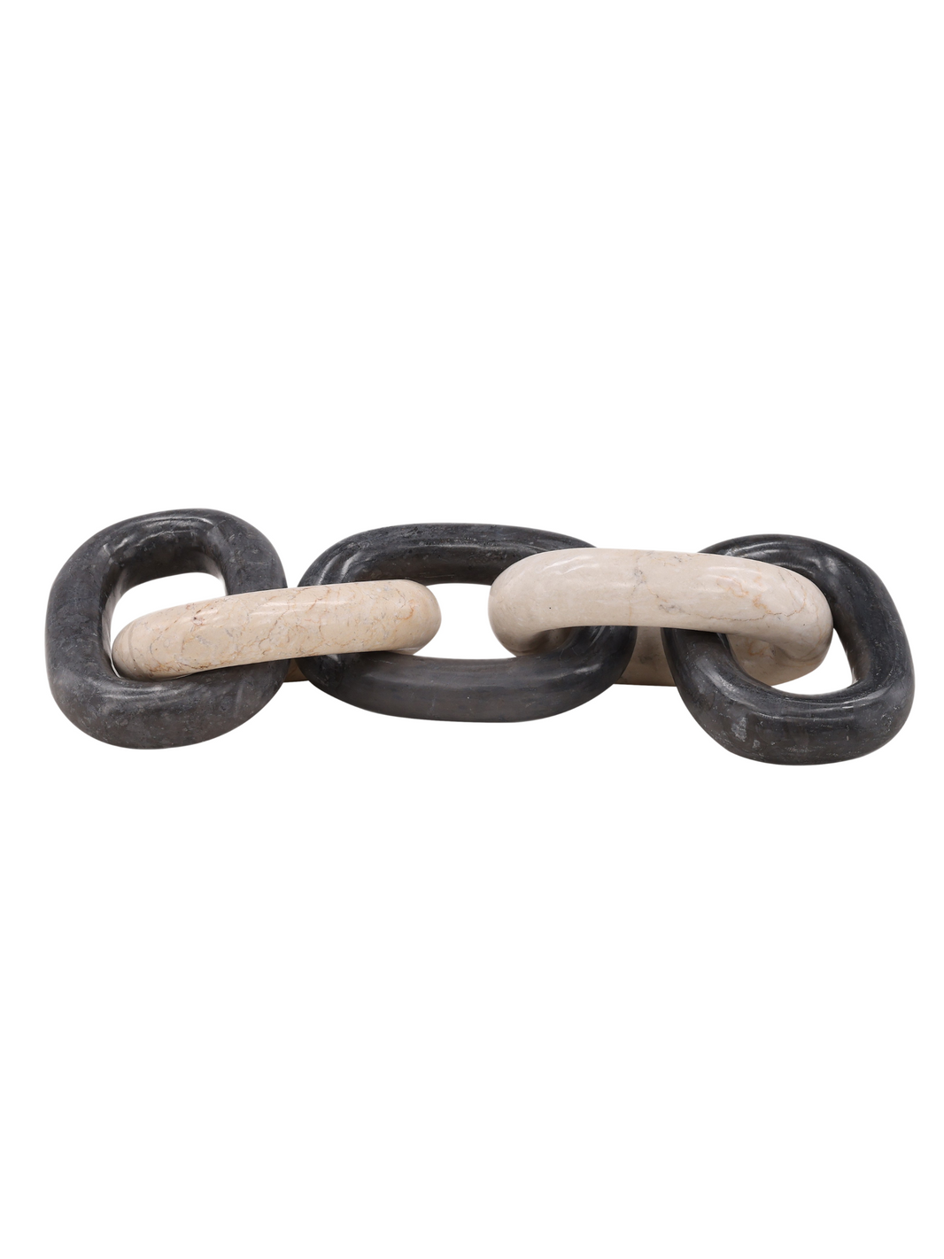 Black & Cream Marble Chain Link