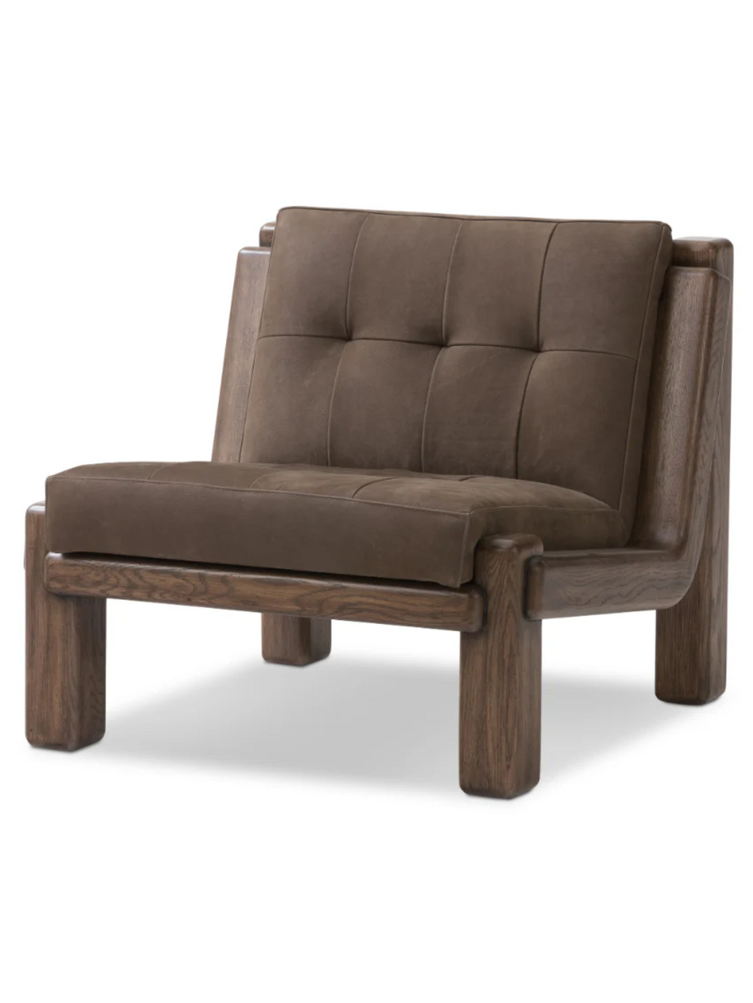 Cigar Tufted Low Lounge Chair