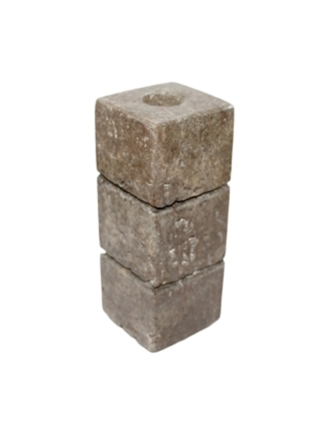 Travertine Candle Holder - Large
