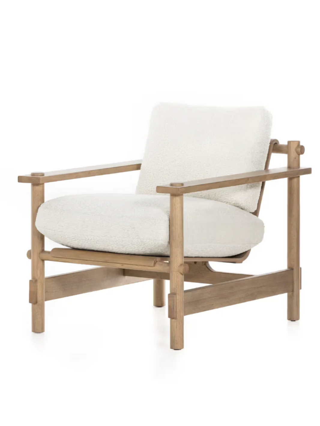 Craftsman Boucle Lounge Chair