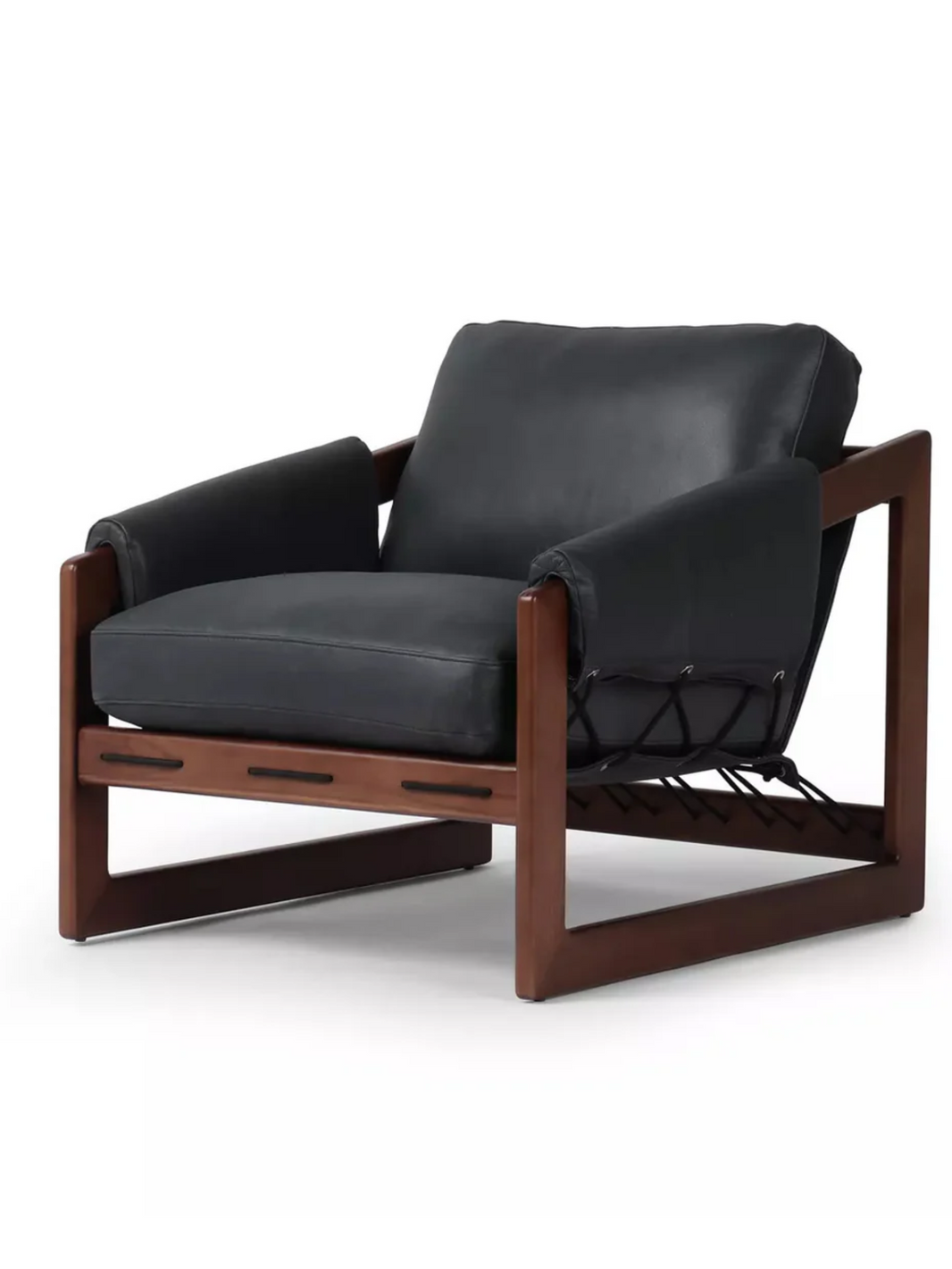 Leather Strap Lounge Chair