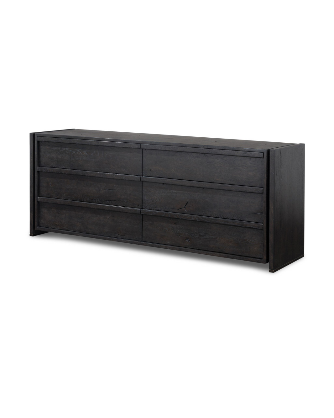 6-Drawer Reclaimed Oak Dresser - Dark Espresso