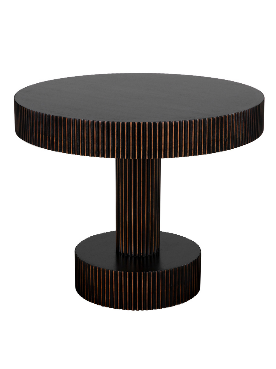 Hand Rubbed Black Mahogany Table