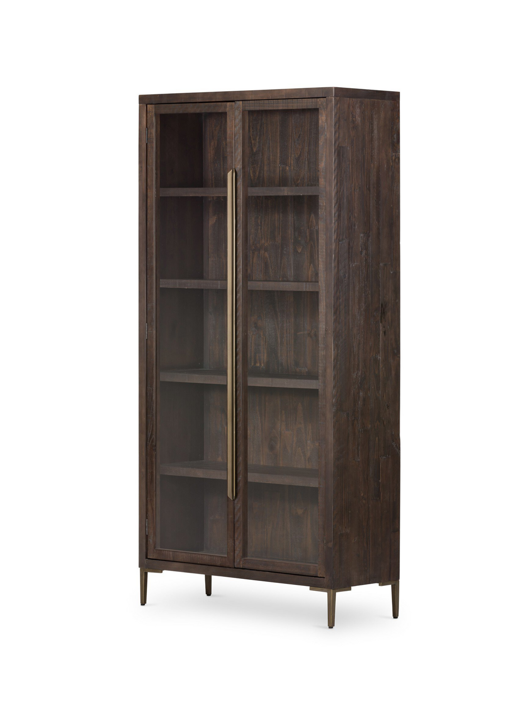 2-Door Glass Panel Cabinet