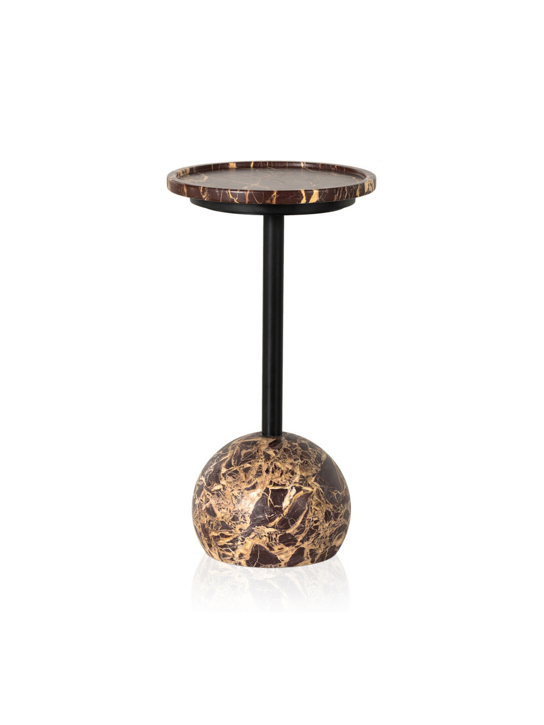 Spherical Marble Base Accent Table