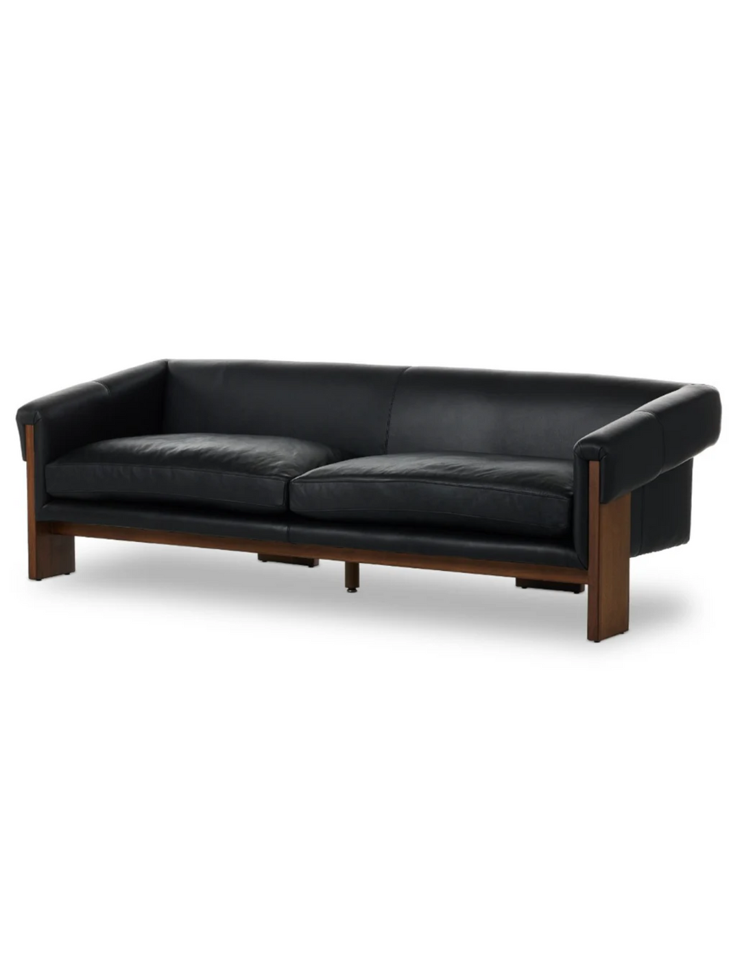 Suspended Leather Plank Sofa