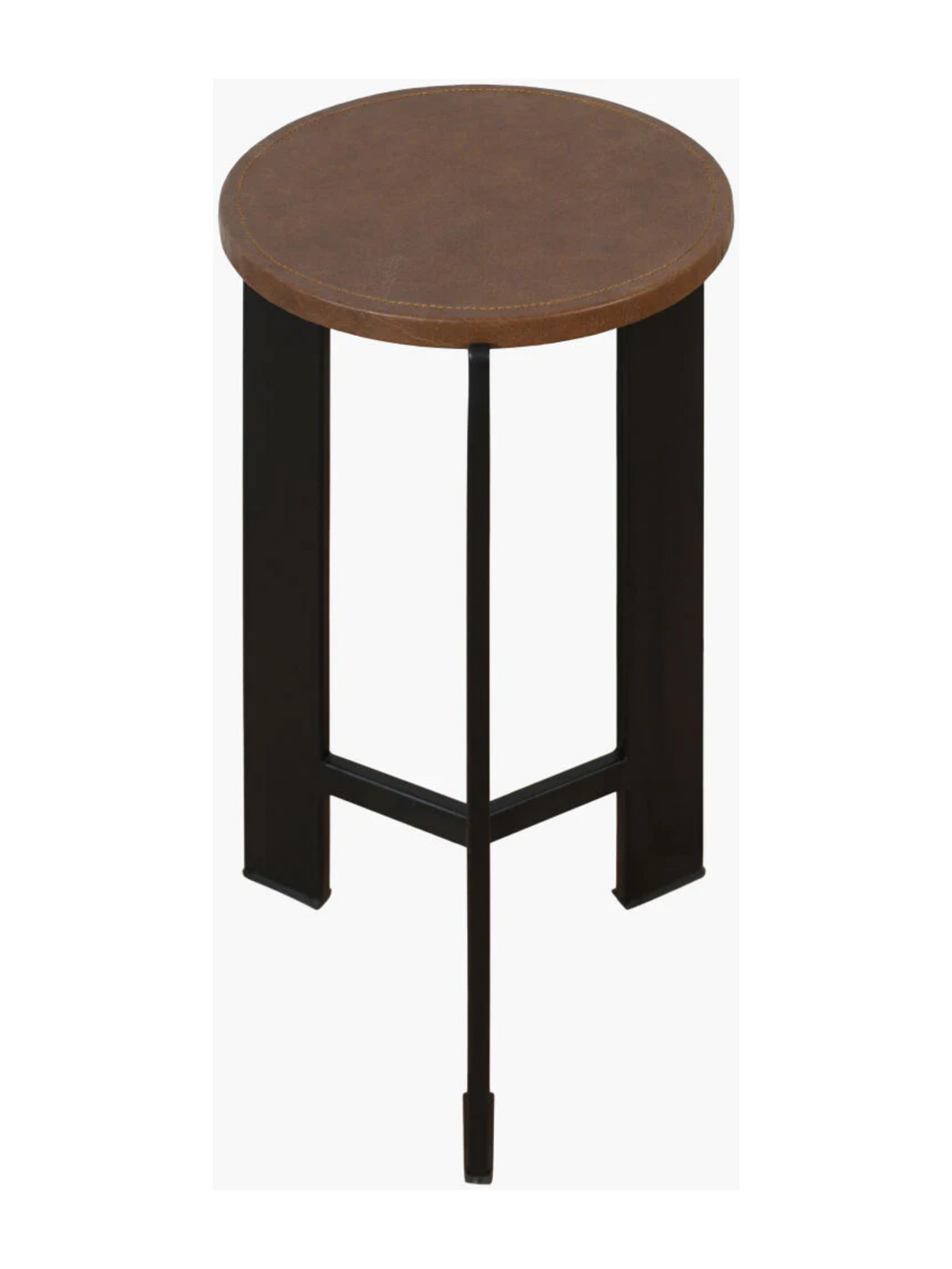 Leather Stitch Drink Table