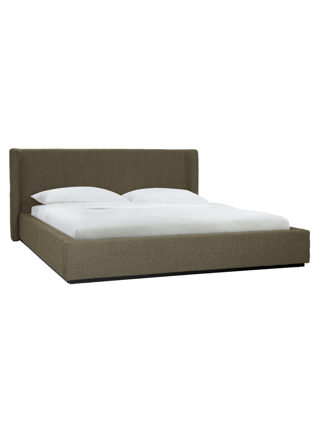 Olive Boucle King Bed