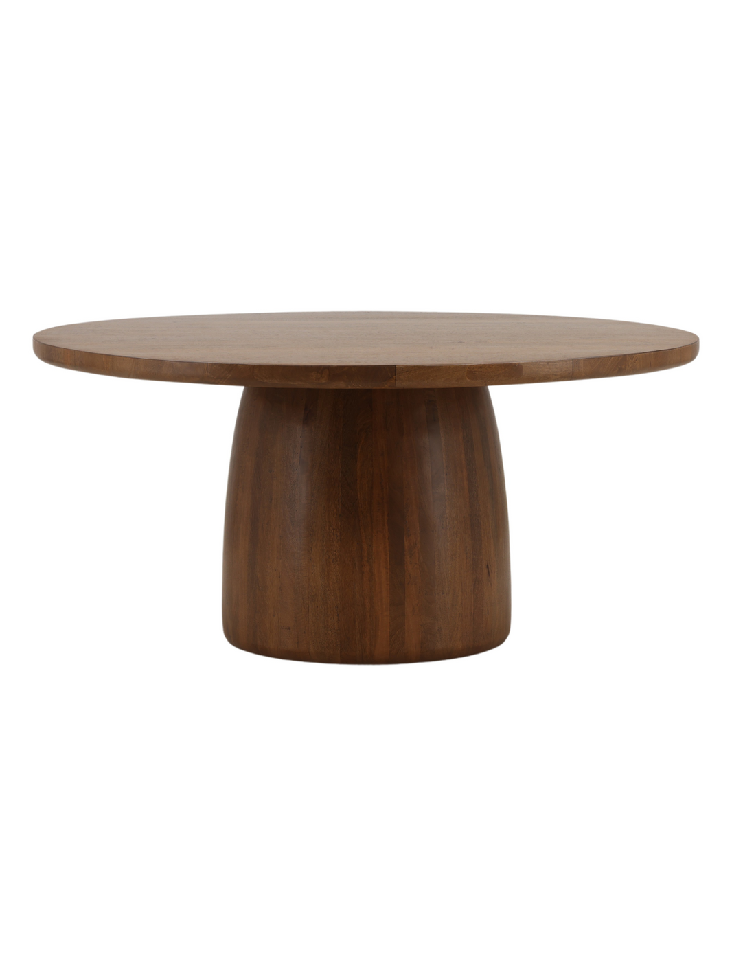 Natural Wood Round Dining Table