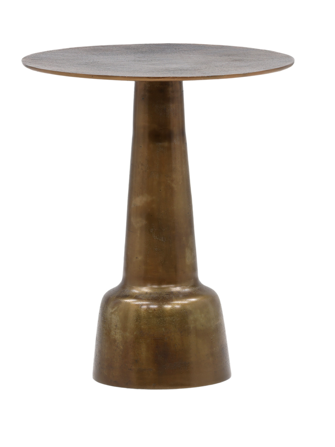 Antique Brass Side Table 21.5"