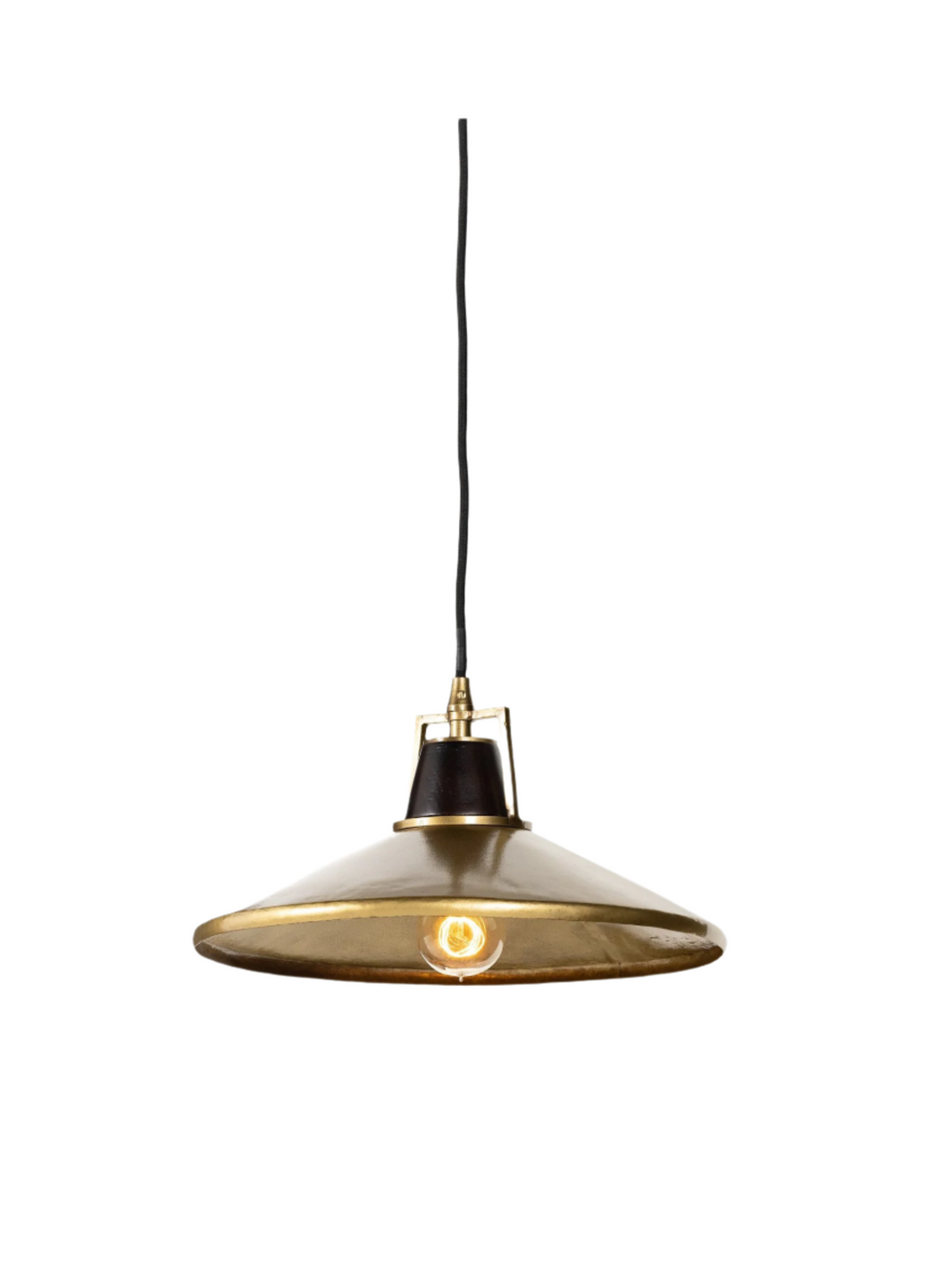 Cone Pendant - Antique Brass