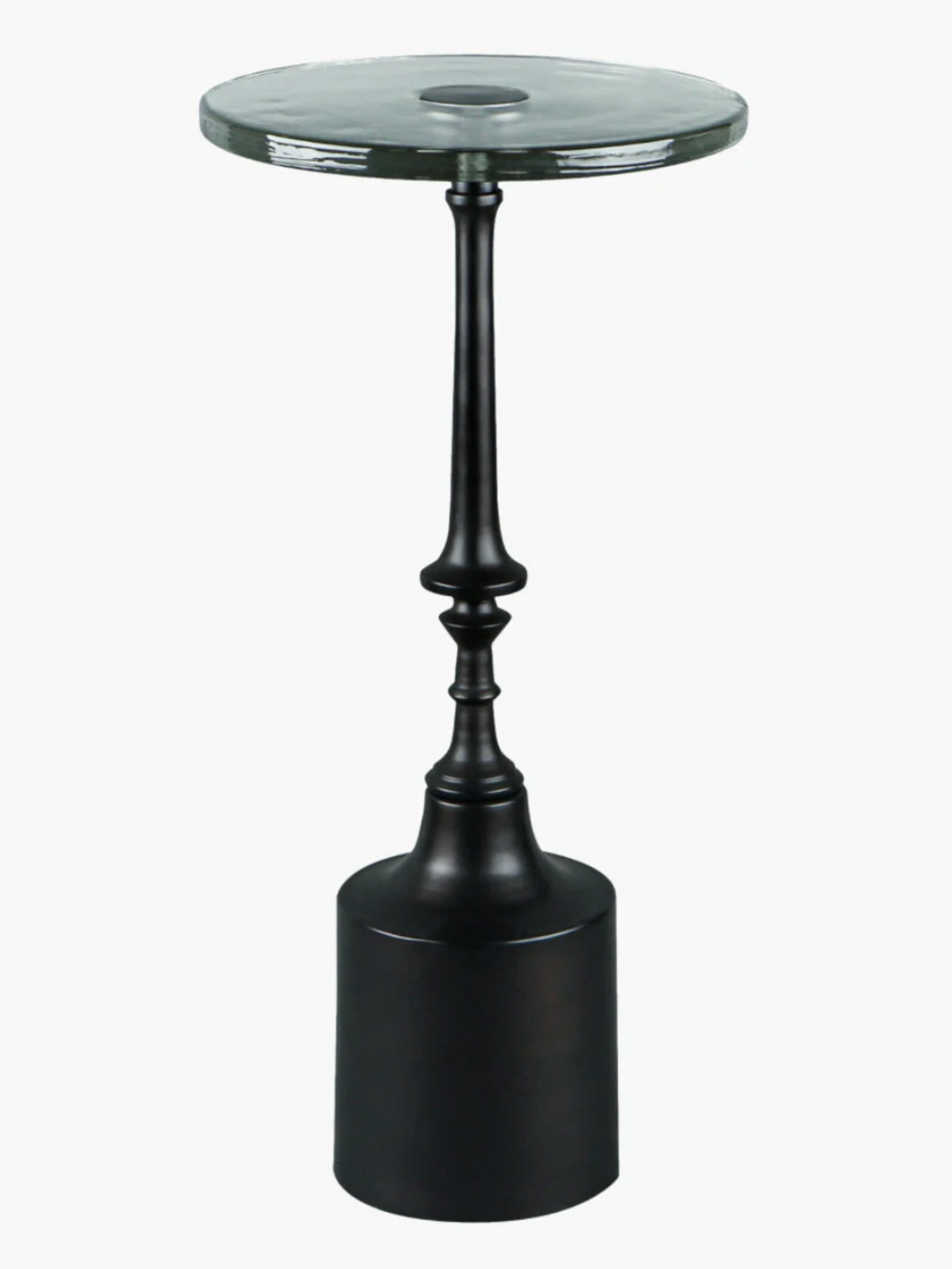 Glass Spindle Drink Table