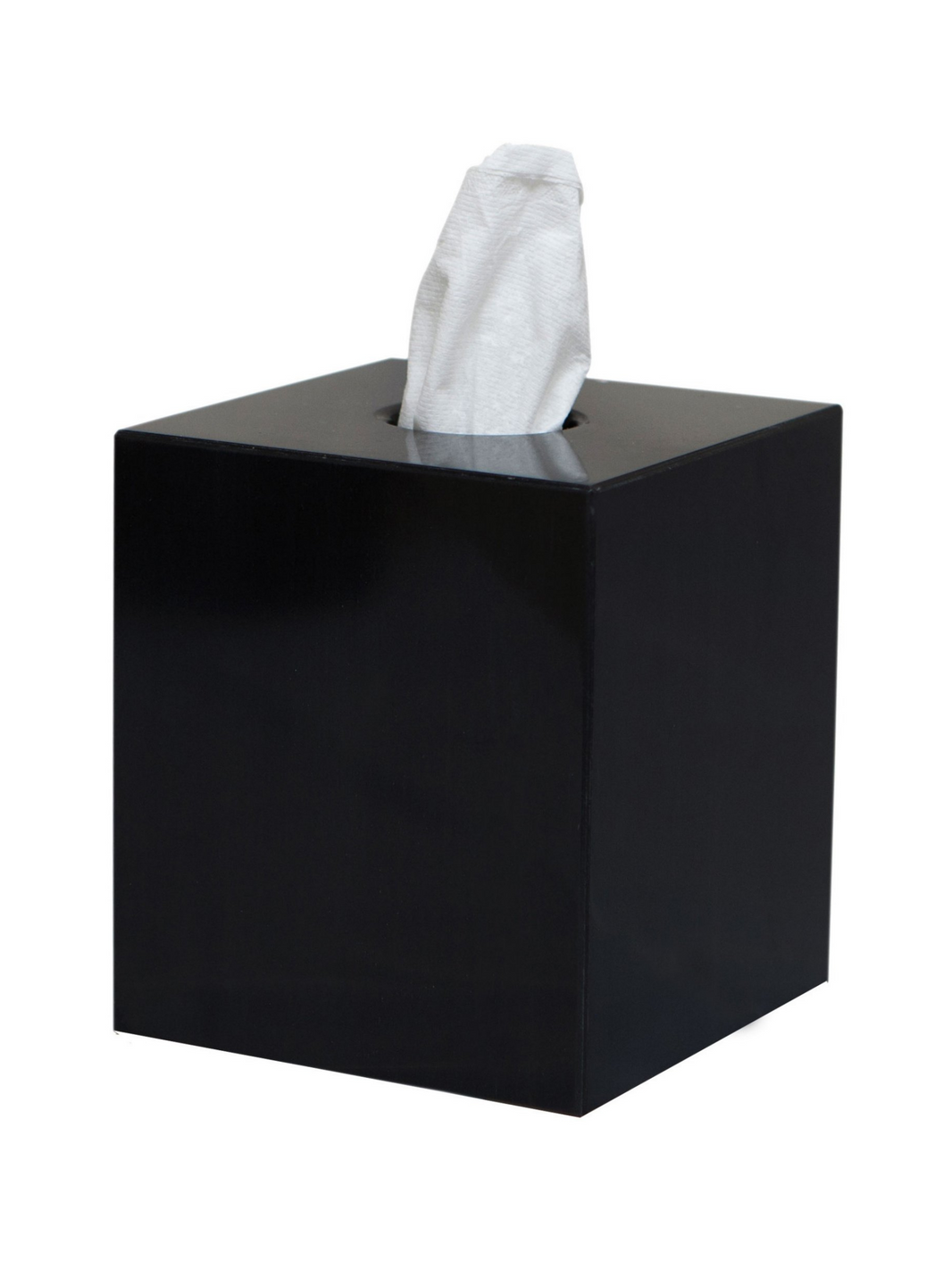 Stone Tissue Box - Jet Black