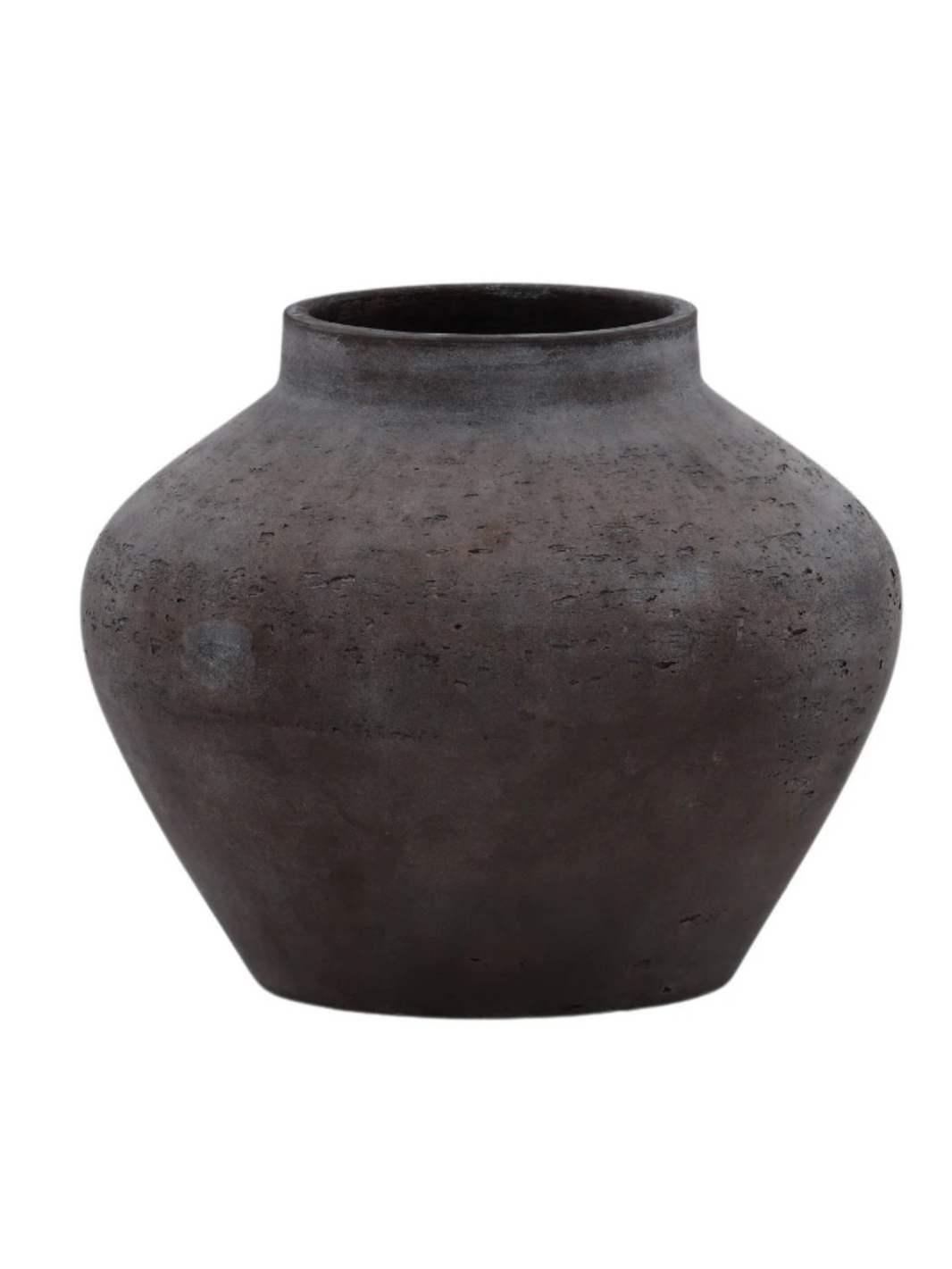 Large U-Shaped Cement Vase