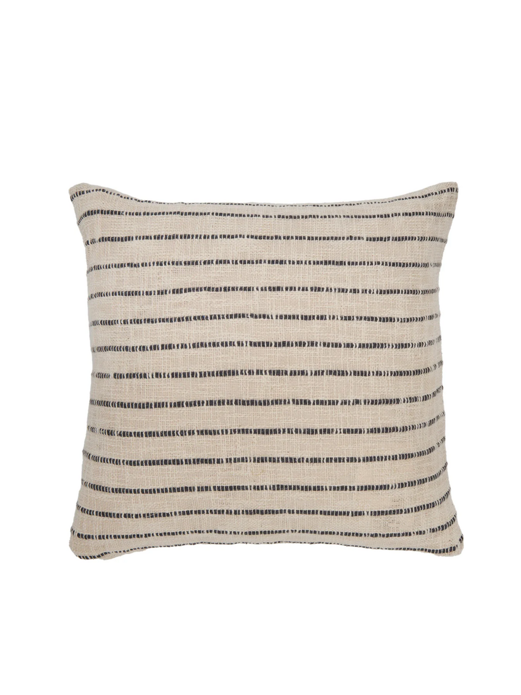 Texture Stripe Throw Pillow - Ivory/Charcoal