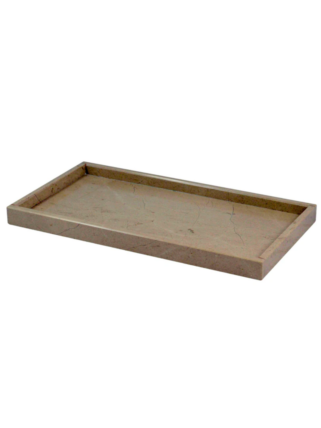Large Stone Vanity Tray - Beige