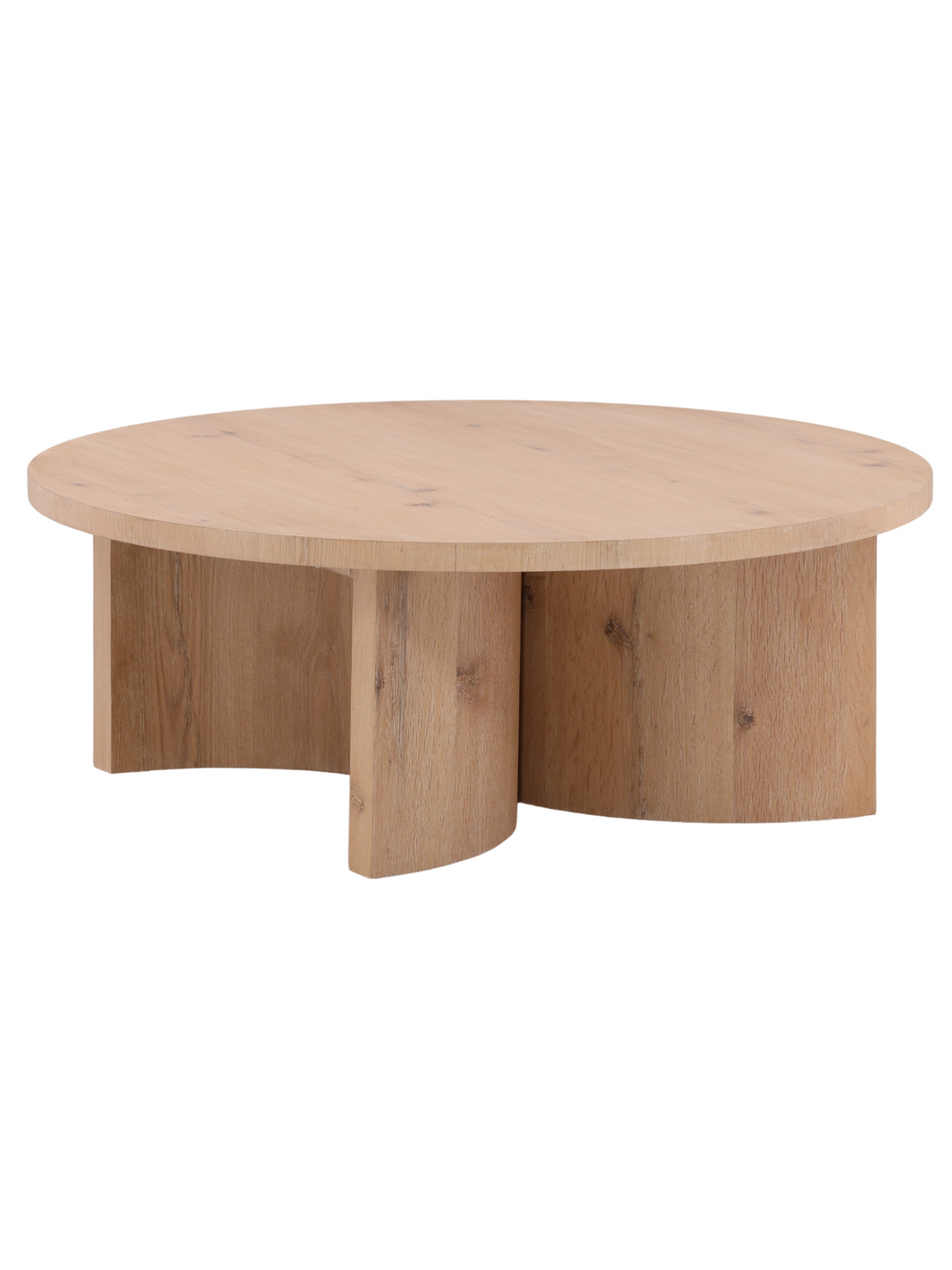 Light Oak Round Coffee Table