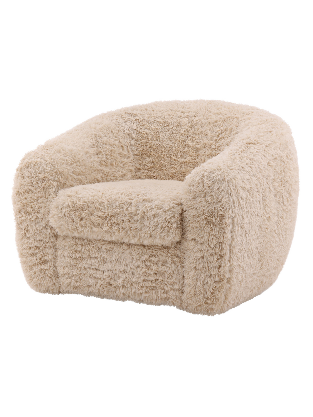 Fur Shelter Arm Lounge Chair