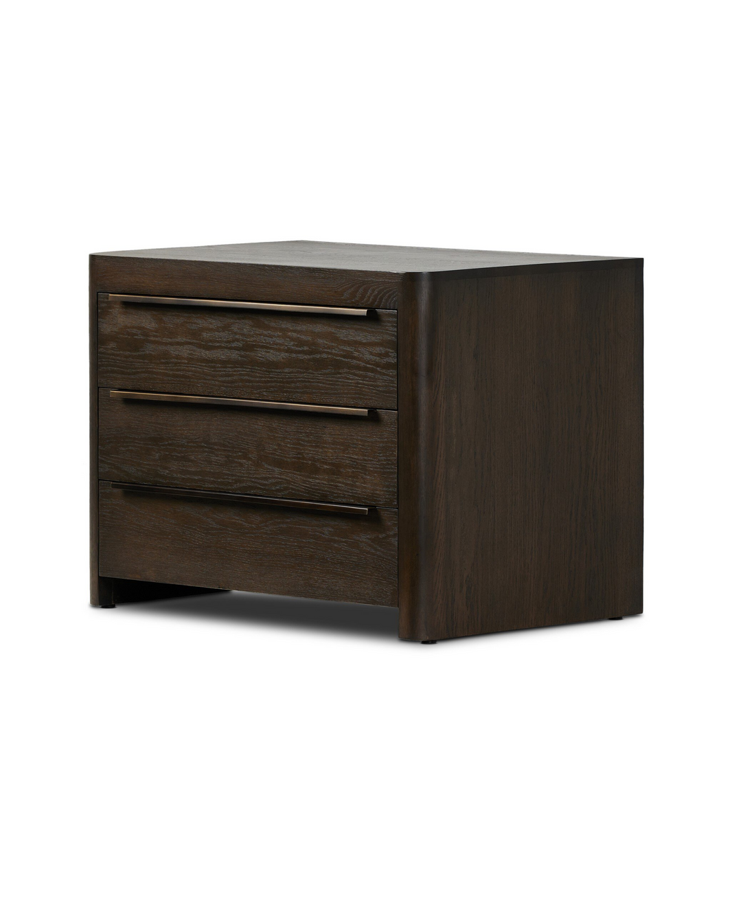 Solid Espresso Oak Nightstand