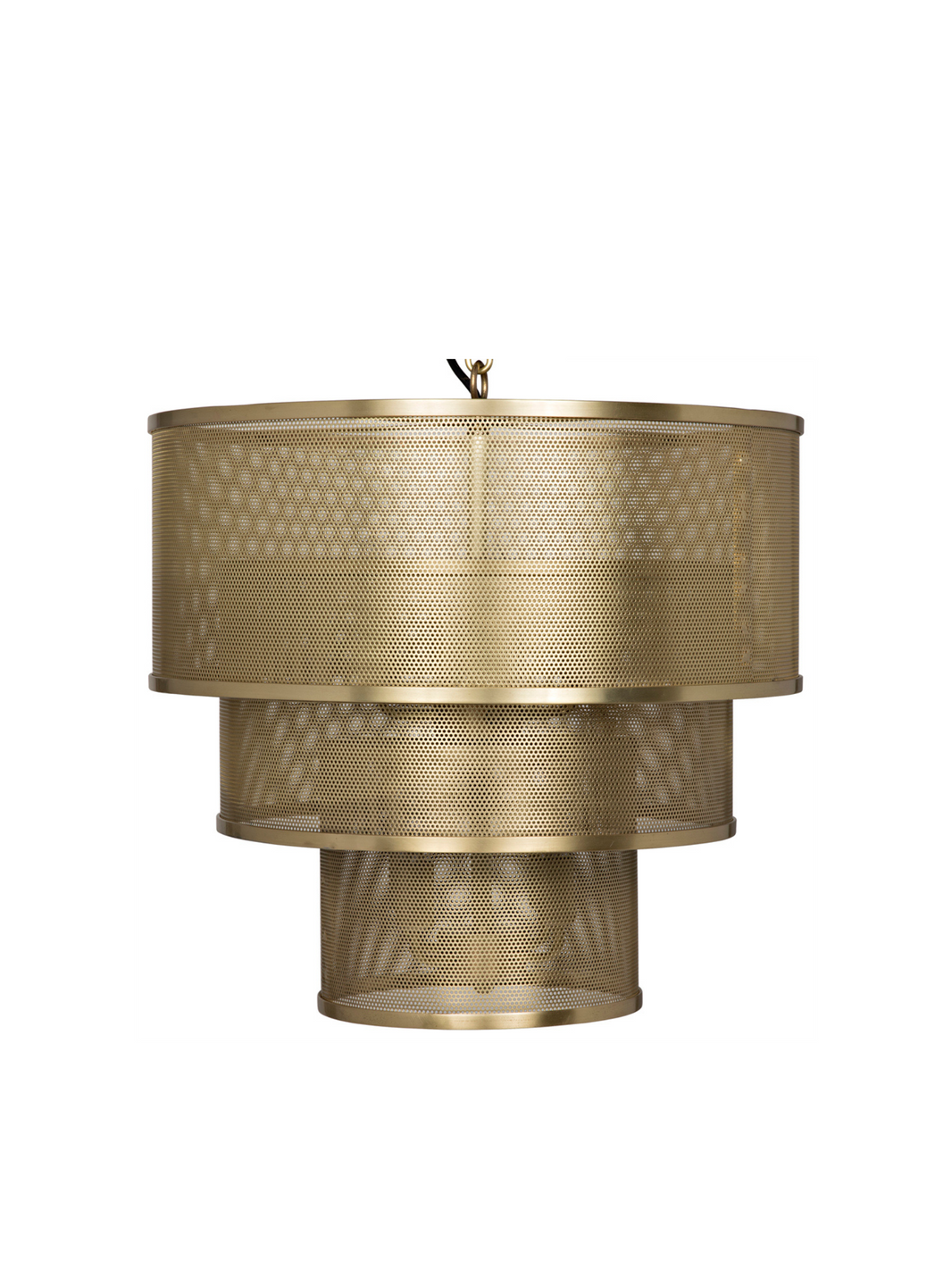 Three Tier Pendant Antique Brass