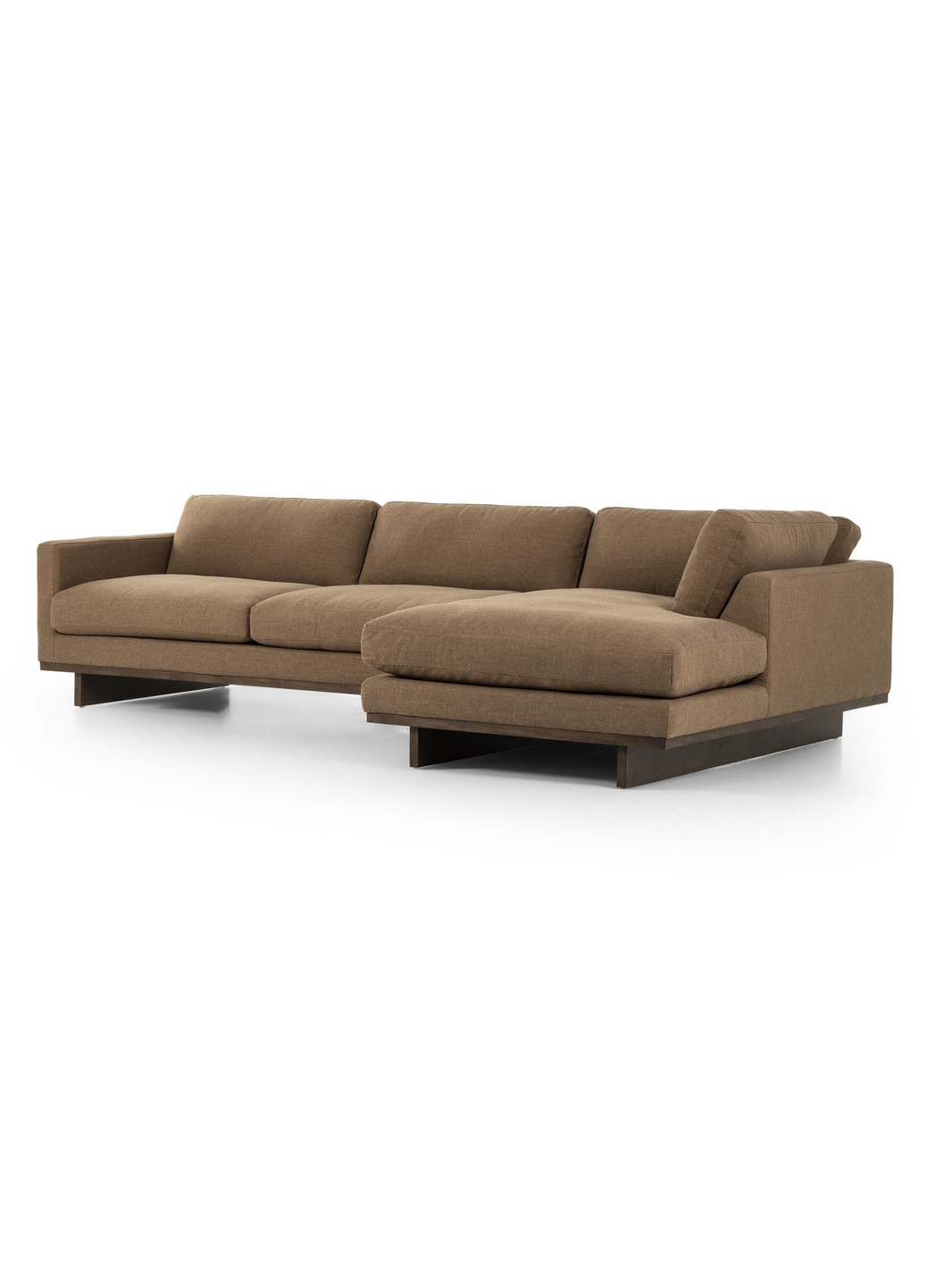 2-Piece Sectional - Light Brown