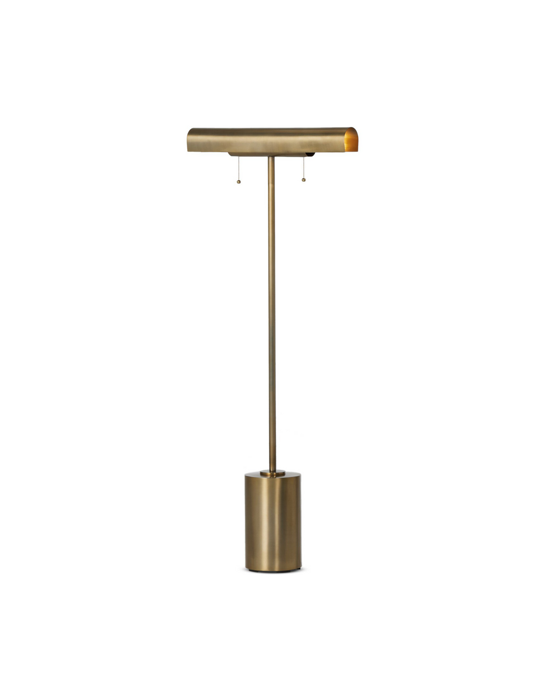 Brass Barrel Shade Floor Lamp