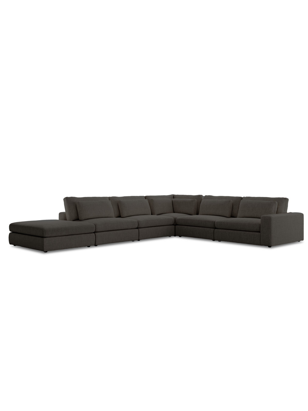 5-Piece Sectional - Charcoal Grey