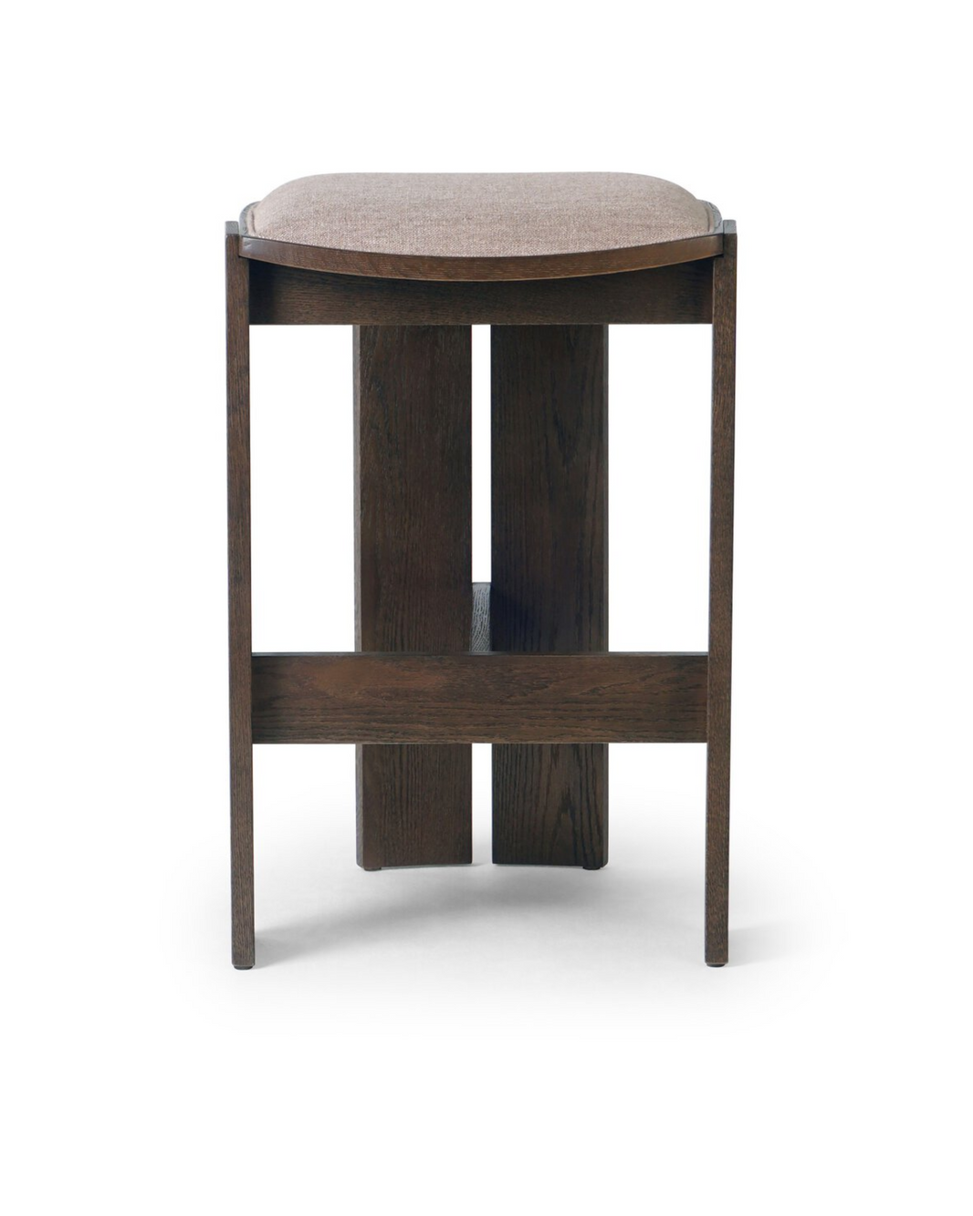 Wide Leg Backless Bar Stool