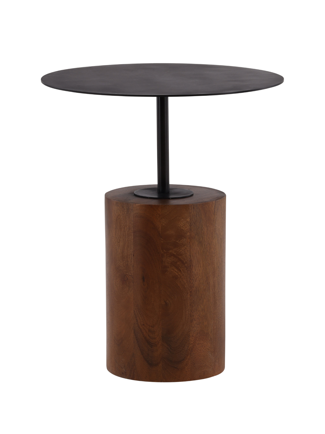 Modern Iron & Wood Side Table