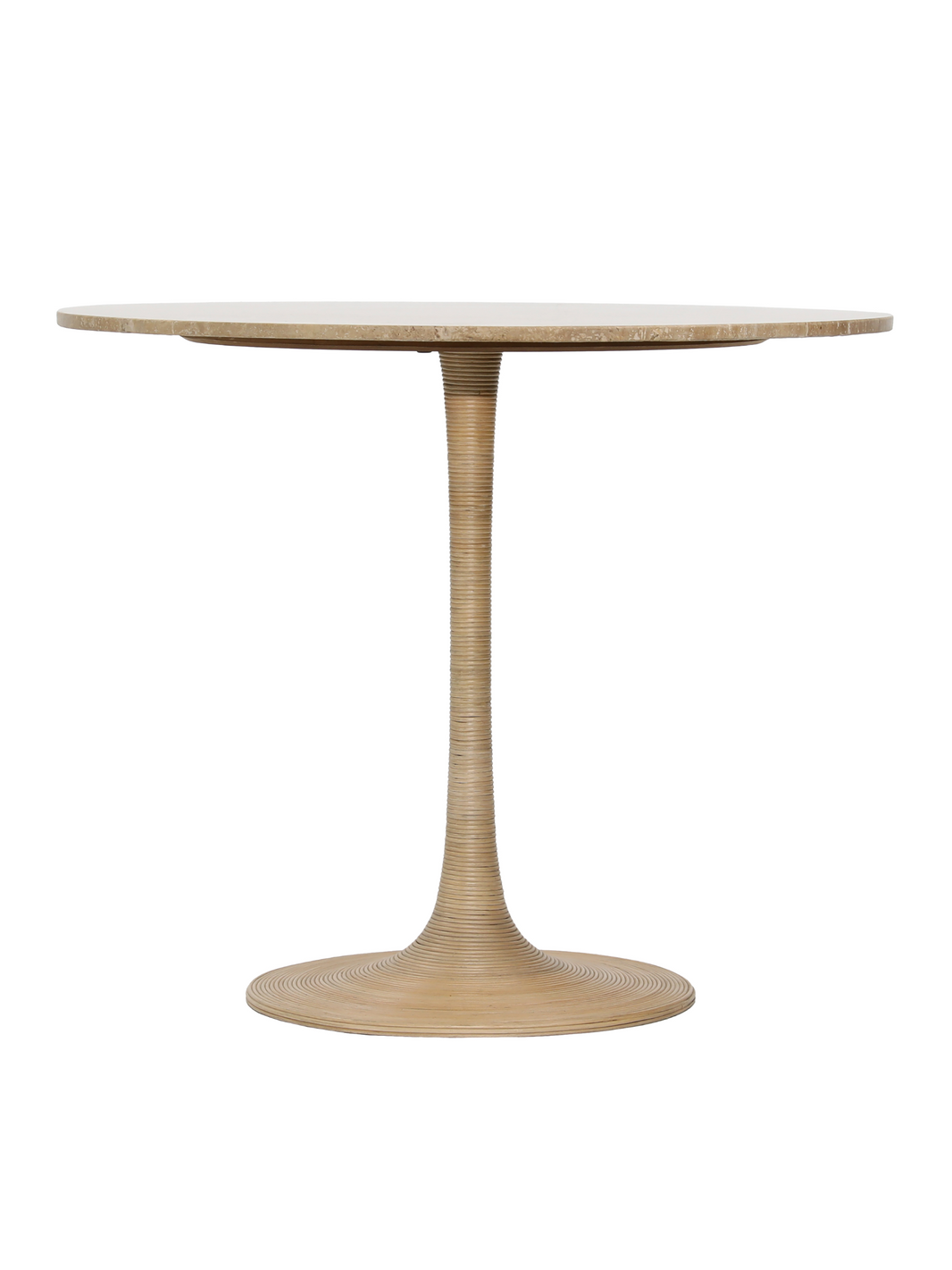 Travertine & Iron Bistro Table.