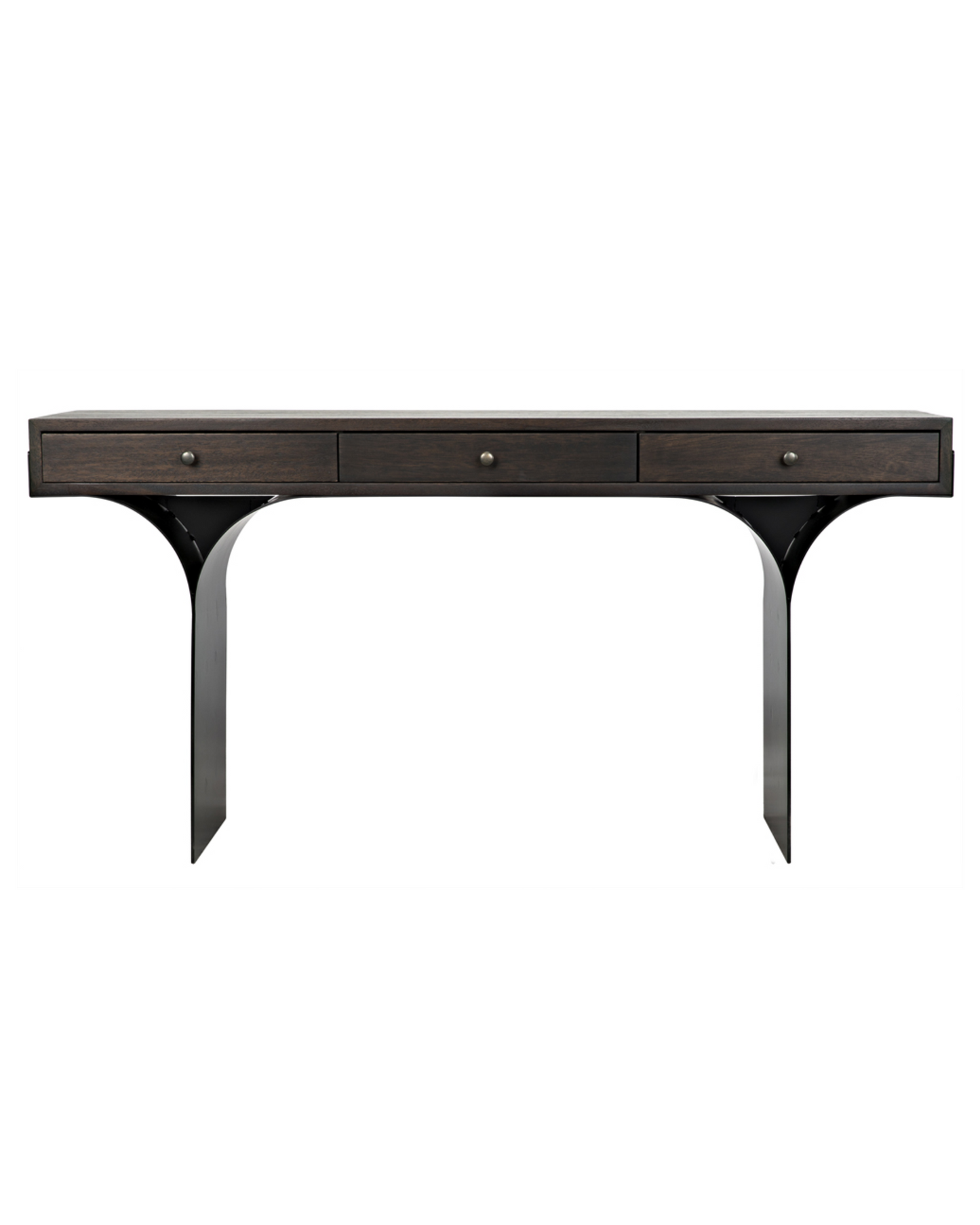 Arced Base Walnut Desk