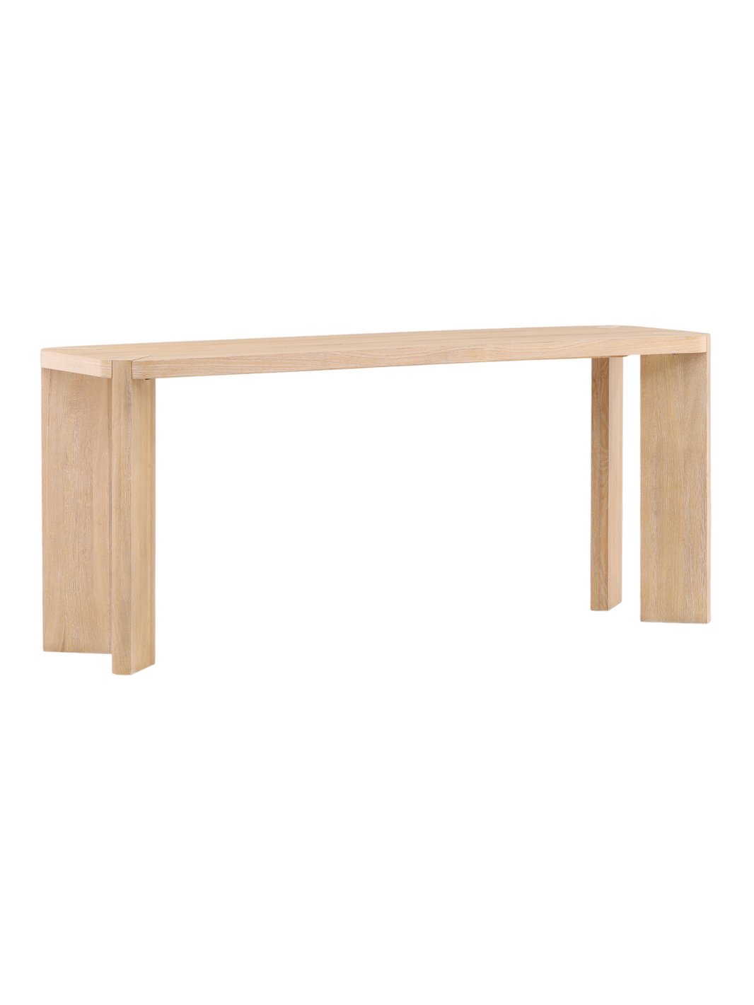 Solid Oak Minimalist Console Table