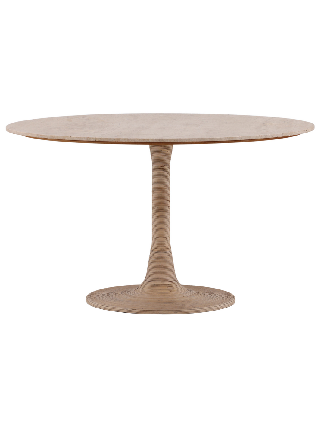 Iron & Travertine Dining Table