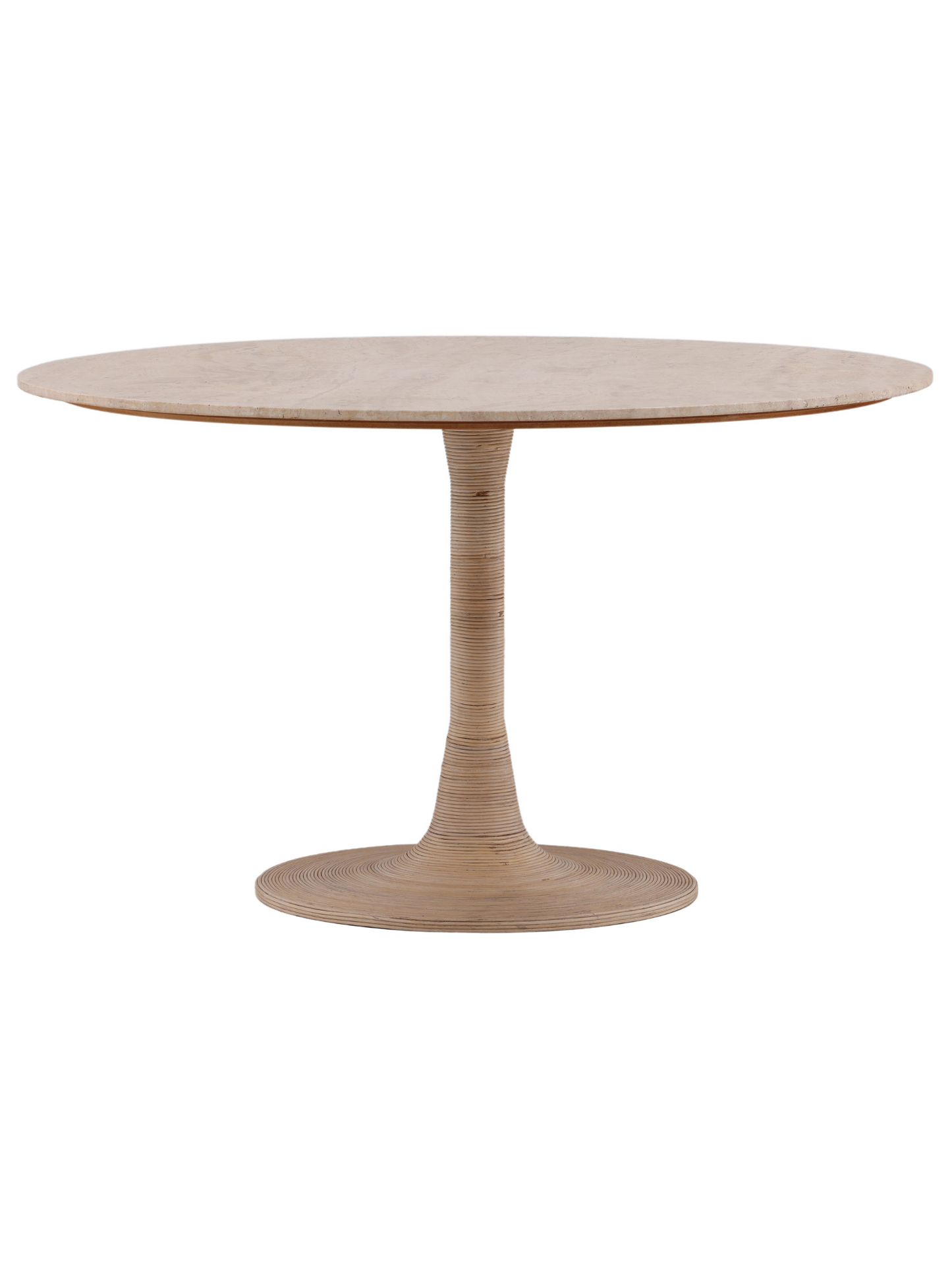 Iron & Travertine Dining Table