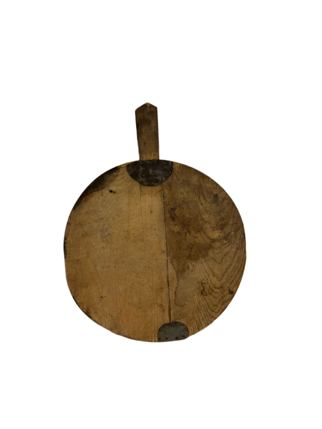 Round Metal Trim Wood Cutting Board