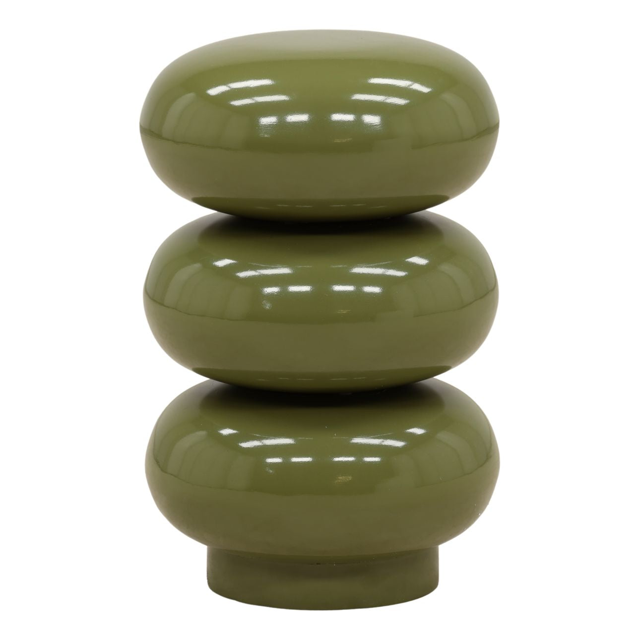 Green Iron Side Table