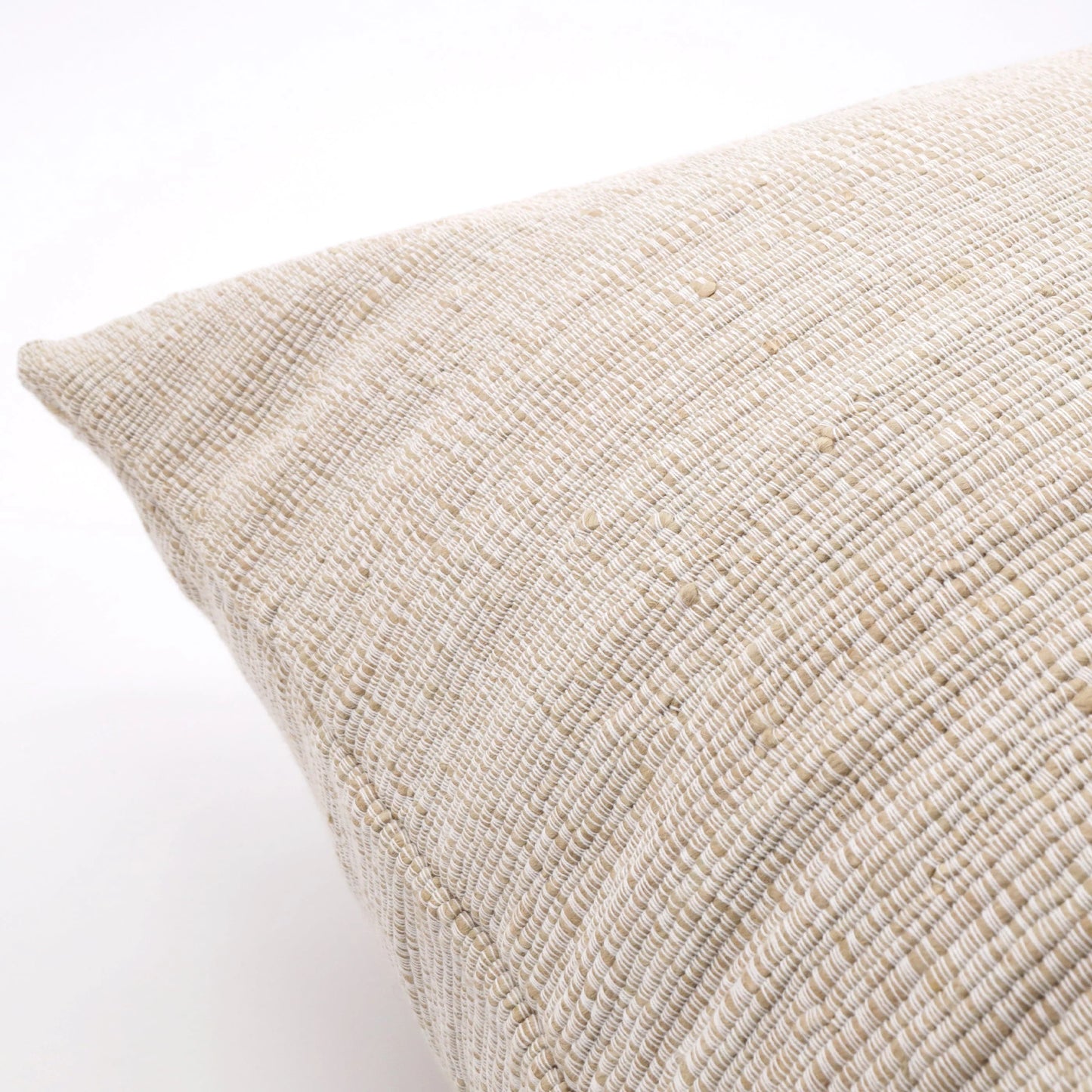 Textured Natural Throw Pillow