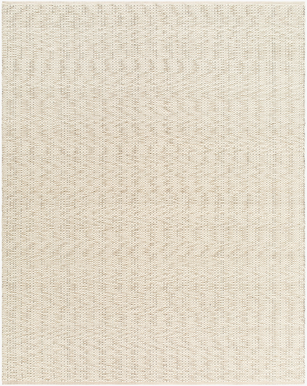 A close-up view of the Bubble Knots Rug - 8'x10' in beige, featuring a textured woven surface with a subtle zigzag pattern and a neutral tone.
