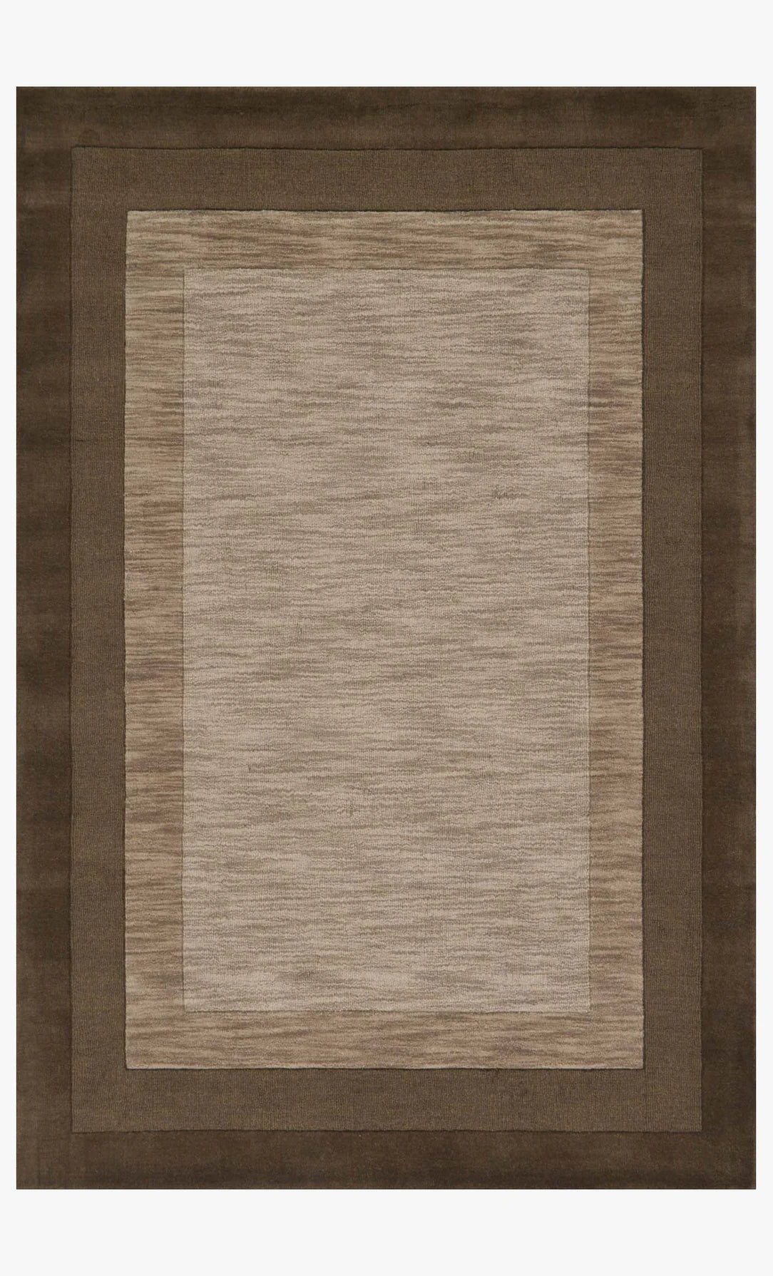 9' x 13' Banded Area Rug, Black/Grey