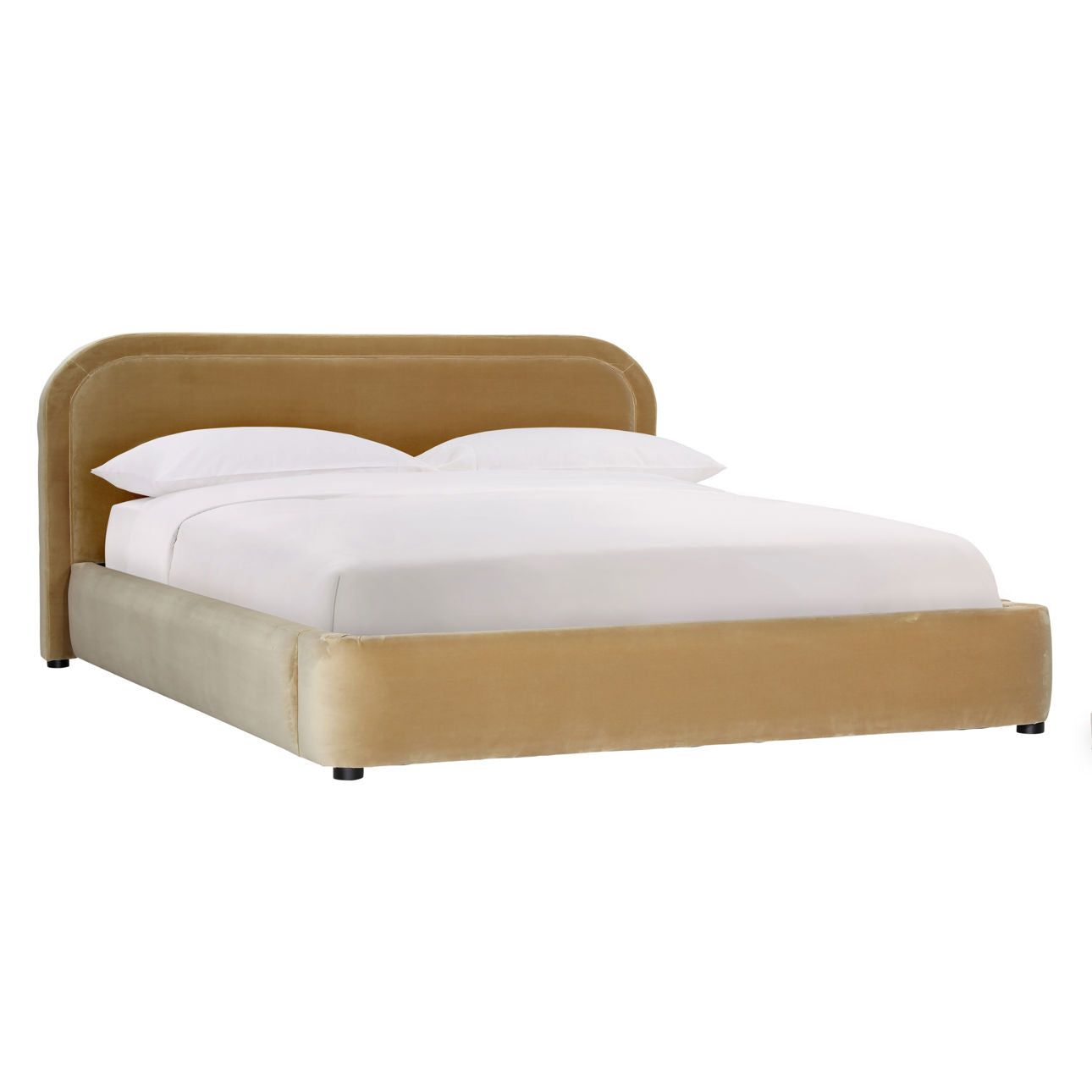 Beige Upholstery Bed