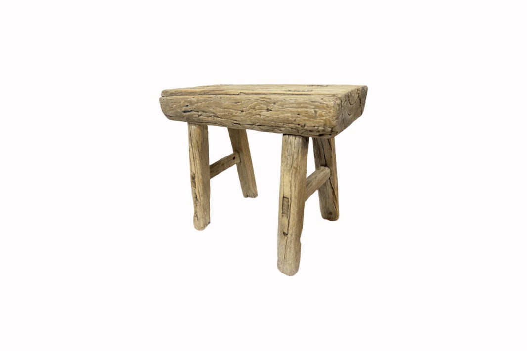 Vintage Wood Mini Stool