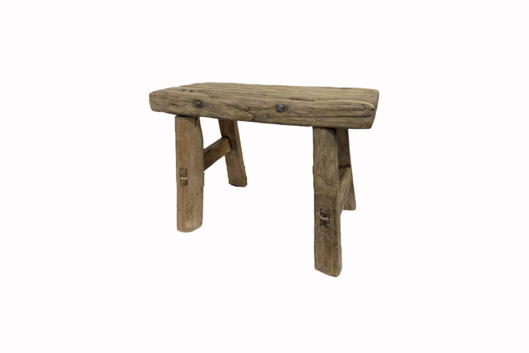 Vintage Wood Mini Stool