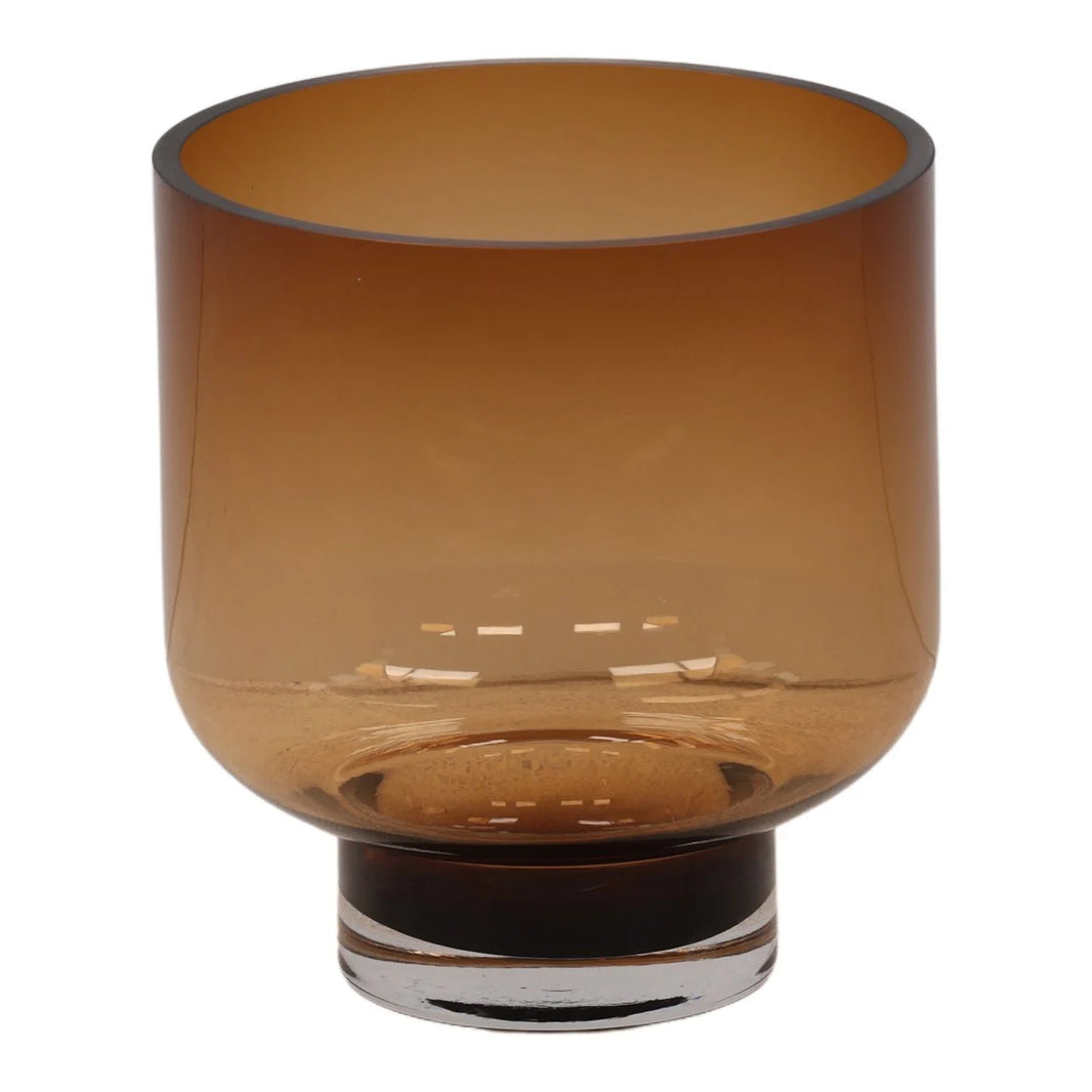 Crimson Glass Vase - Short