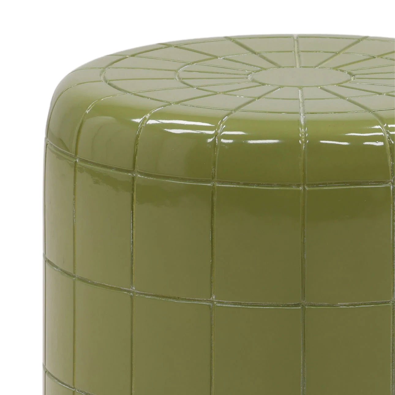 Lacquered Green Side Table